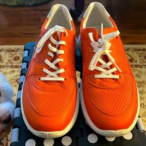 Orange Ecco Tennis Shoes